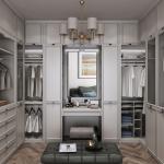 Modern Bedroom Furniture Wooden Wardrobe Closet with Sliding Mirror and NO
