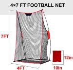 4x7FT Soccer Practice Kicking Net Fiberglass Portable Kicking Net