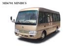 Electric RHD Mini 19 Seater Bus , Mitsubishi Rosa Type Small Passenger Bus