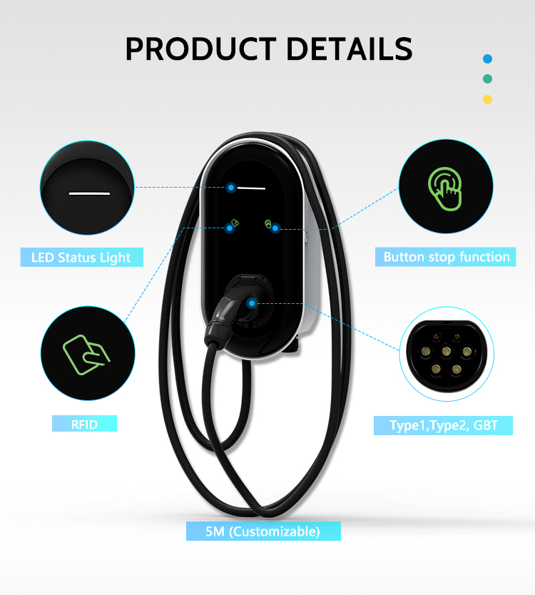 OCPP 1.6J/1.5J Evolution EV Charging Upgrade Outdoor Charging Pile for VW Electric Bus