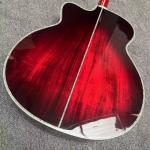 Custom Deluxe SJ200 Solid KOA Top Cutaway Jumbo Acoustic Guitar, Solid KOA Back