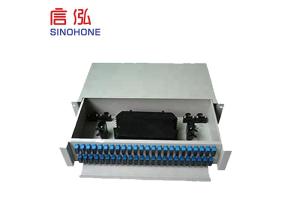 Quality ODF Optical Fiber Distribution Frame 72 Port Rack Mount Slidable Opening wholesale