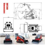 20L Fuel Tank Capacity BOXINHUASHENG Hydraulic Valve Compact Diesel Mini Skid