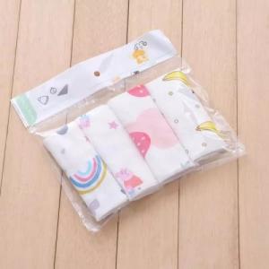 Quality Soft Pure Cotton Handkerchiefs Anti Bacterial Muslin Bamboo Easy Wash / Dry wholesale