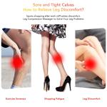 Leg Massager Heat With Compression Circulation Leg Massage Machine Calf Muscle