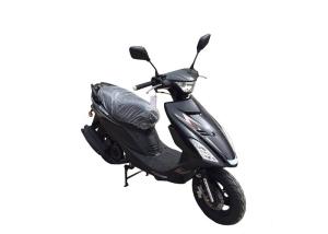Quality Black Plastic Body Gas Powered Motor Scooters 4 Stroke Engine Hydraulic Shock wholesale