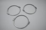 High Pressure Slim Steel Galvanized Pipe Clamp 80MM - 300MM Heavy Duty