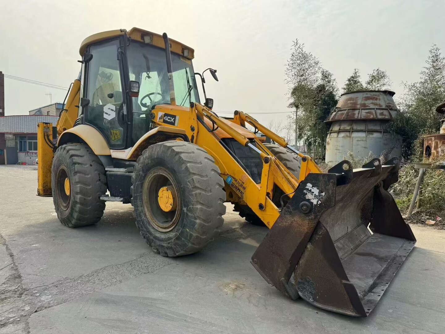 Original UK Used JCB 4CX Backhoe Loader With Four In One Bucket/Used JCB Backhoe loader Hot Sale