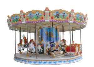 Quality 24 Person Mini Carousel Horse , Ride On The Merry Go Round Playground wholesale