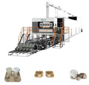 Quality Disposable Paper Coffee Cup Tray Machine Rotary Pulp Molding Machine wholesale