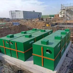 Quality 50-6000m3/d Mobile Containerized Sewage Treatment Plant For Plastic PET Washing Textile Farm Food Processing Recycling wholesale