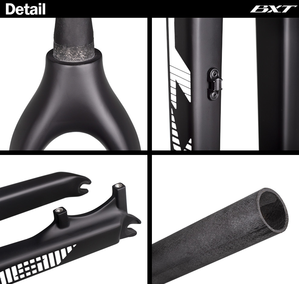 29er QR Axle Carbon Mountain Bike Fork Carbon Fiber T800 Disc Brake