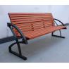 Buy cheap Glossy Matte Finish Solid Wood Garden Bench Seat With Back 1540mm Length from wholesalers