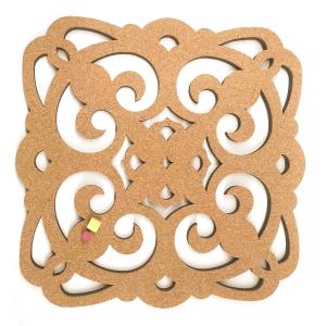 Quality Durable Hollow Carved Decorative Cork Boards 12''X12'' Waterproof wholesale