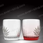 2OZ Custom Round Colored Clear Glass Cup Shot Glass