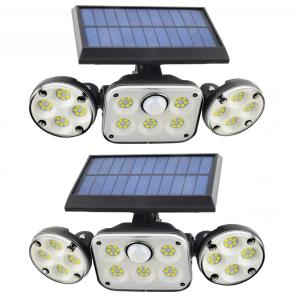 Quality Porch Patio 16W 300LM ABS Solar Motion Sensor Wall Light Three Head wholesale
