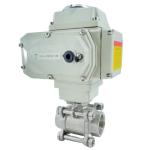 Stainless Steel Automatic Electric Actuator Motorised 3PC SS316 SS304 Ball Valve