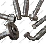 Flange connection stainless steel metal braided hose used in industry