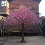 UVG garden wedding decorations fake blossom tree with pink peach flowers 3