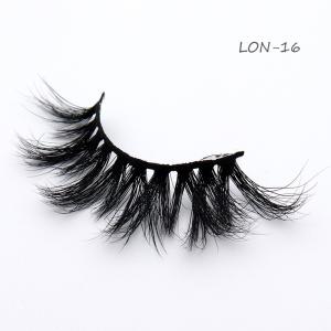 Quality OEM Cruelty Free Mink Eyelashes , Handmade 23mm Mink Lashes wholesale