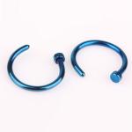 Women Stainless Steel Nostril Nose Hoop Stud Ring Clip On Nose Body Jewelry Fake
