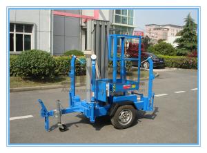 Quality Vertical Aluminium Alloy Truck Mounted Man Lift , Single Mast Electric Boom Lift wholesale
