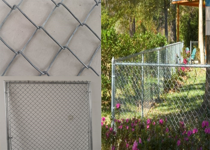 8FT X 50FT Chain Link Fabric Fence With Razor Barbed Wire For High Level Security