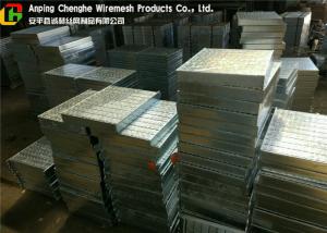 Quality Sidewalk Steel Flat Bar Grating , Drainage Hot Dip Galvanized Grating wholesale