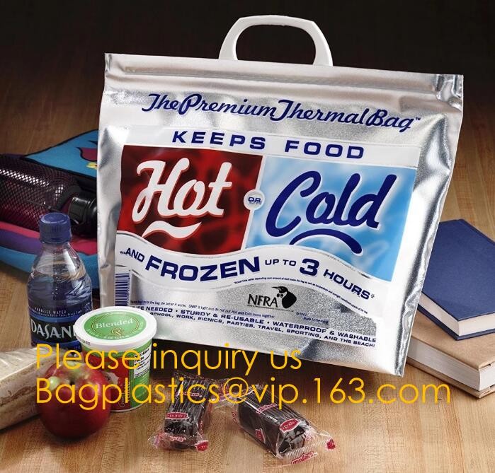Manufacturer customized portable student instant bag aluminum foil thermal insulation small round food delivery cooler b