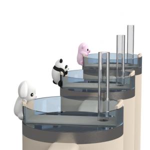 Quality Bar Accessories Cute Cartoon Panda Rabbit Bunny Pig Design BPA Free Food Grade Silicone Aceesoreis for Bottle Tumblers wholesale