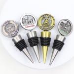 Metal Vacuum Wine Bottle Stopper Stainless Steel Personalized Casting