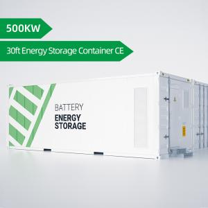 Quality 30ft CE Renewable Energy Storage Container Battery 500kw Lifepo4 Battery Container wholesale