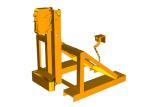 DG500A Forklift Mounted Rubber-belt Drum Grabbers Loading Capacity 500Kg