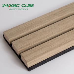 Quality Auditorium Woodupp Panels 3 Side Akupanel Acoustic Wood Slat Wall wholesale