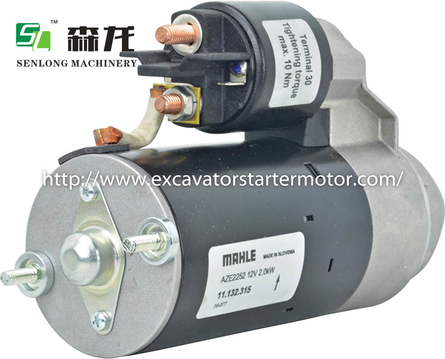 12V 9T 2.0KW Excavator Starter Iskra Motor MS158 STI2252YJ 01721200 50496900 50497000 11130988 11132315 AZE2252 IS1086