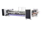 Corrugated Carton Box Stitching Machine / Automatic Folder Gluer Counting