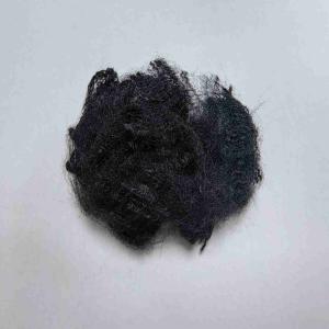 Quality Flame Retardant Virgin Polyester Natural Fibre 51mm Black For Mattress wholesale