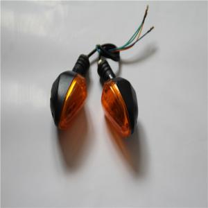 Quality Custom Motorcycle Turn Signal Lights Yellow Black Color Water Resistant wholesale