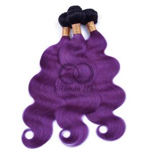 Quality #T1B/Purple Body Wave Remy Human Hair Bundles Sew In Weave Bundles Brazilian Bundle Deals wholesale