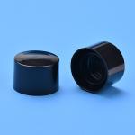 Black 20mm Screw Cap , Smooth Closure Plastic Bottle Lid