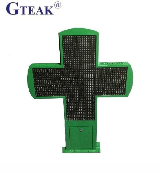 Double sided Customized outdoor led pharmacy cross sign,cross light display for