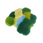 Pure Handmade Wool Green Moss Carpet 1000*830mm Modern Living Room Rugs