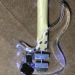 High quality LED light acrylic electric guitar rosewood fingerboard, free