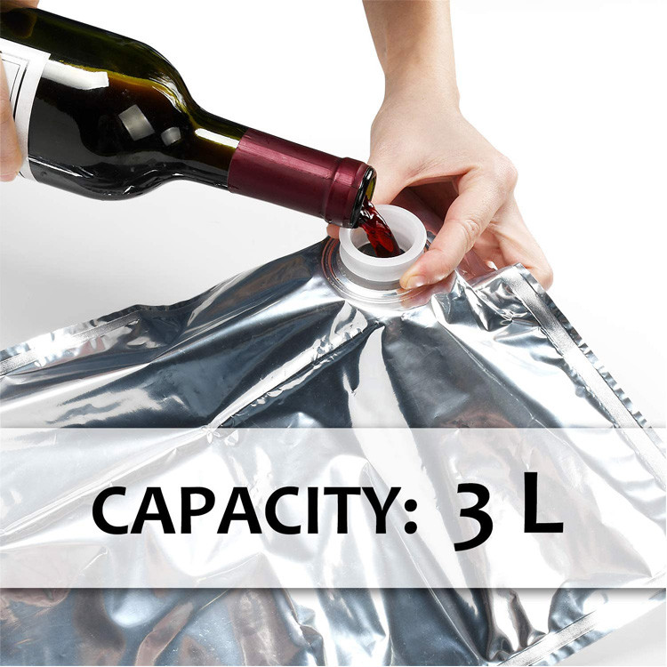 10 Liter Aluminum Foil Liquid Bib Bag In Box With Spout Milk Use