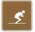 Tourist Attractions Brown Travelling Sign Reflective Film Sheet and Aluminum