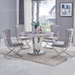 Round Marble 0.34m3 SS Dining Tables Italian Modern Light Luxury Style