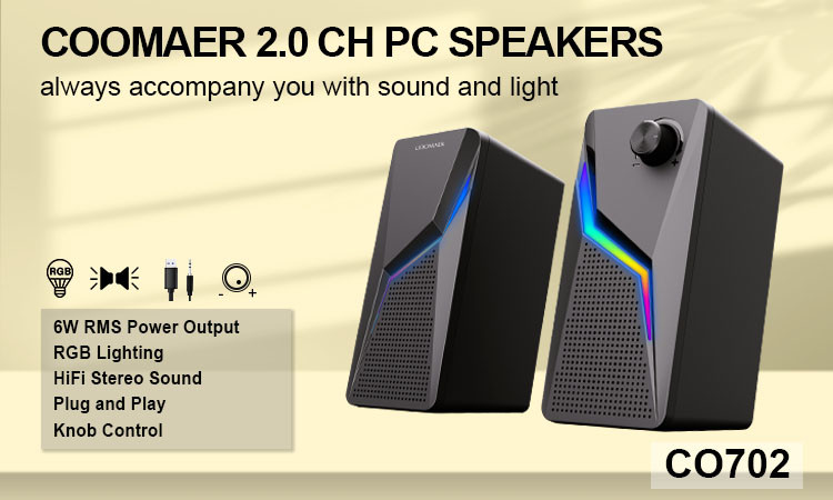 3.5mm 2X3W 2.0 Computer Speakers