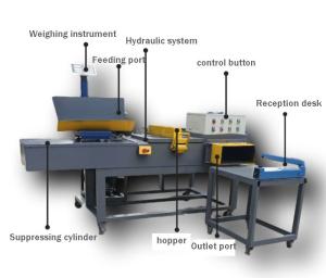Quality Plastic Packaging Material Used Textile Clothes Compress Hydraulic Baling Press 10KG wholesale