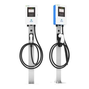 Quality 7KW 11KW 21KW Blue And White Column / Floor-Standing Single-Gun Electric Vehicle AC Charging Pile wholesale