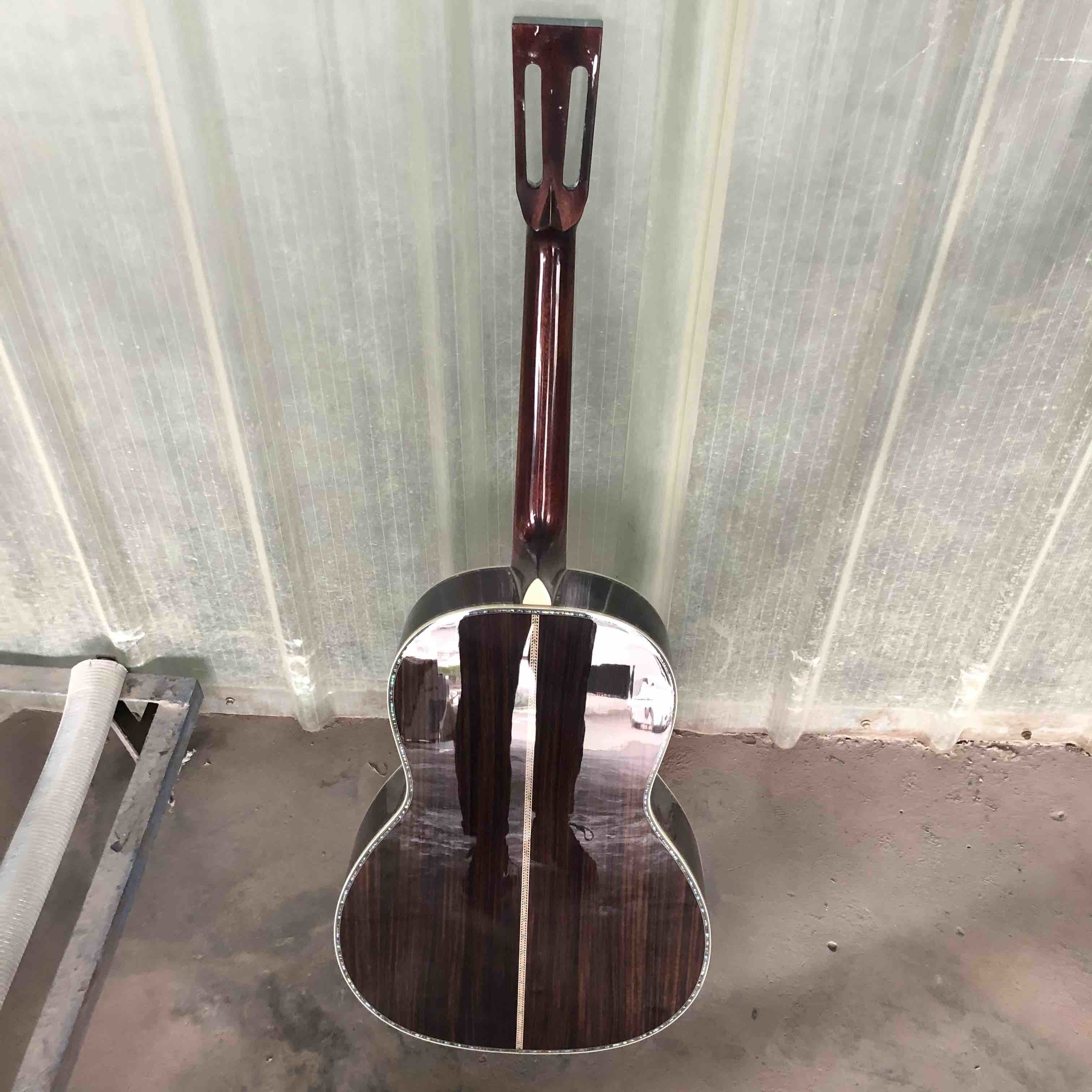 All Solid Spruce G00045 Guitar 39" Real Abalone Classic Acoustic Guitar in Sunburst Ebony Fingerboard